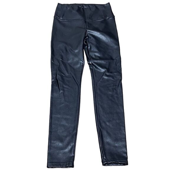 Bagatelle NYC Black Vegan Leather Leggings  Size XSmall - Picture 2 of 3